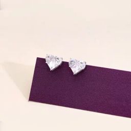 Kai Jewel Minimalistic Fushion Hearts Silver Earrings for Women-image-25