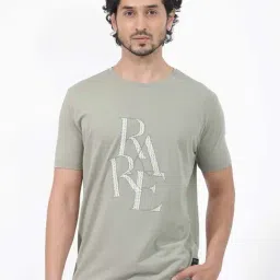 Rare Rabbit Green Regular Fit Graphic T-Shirt-image-65