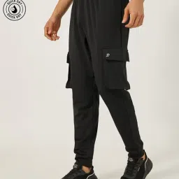 Styli Black Slim Fit Joggers-picture-7
