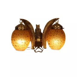 ELIANTE Wall Light Traditional Style Antique Brass Portable AC Indoor Flush Mount-image-79