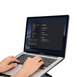DailyObjects Unisex Black Solid Aros Adjustable Laptop/Tablet Stand-43