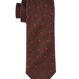 The Tie Hub Men Woven Design Skinny Pure Silk Tie-image-83