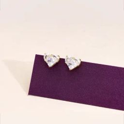 Kai Jewel Sterling Silver Minimalistic Fushion Hearts Gold Earrings for Women-image-96
