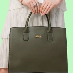Lavie Olive Solid Large Handbag-42