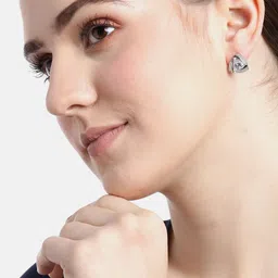 Carlton London Triangular Studs Earrings image 5
