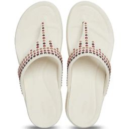 Crocs Women's Boca Off White Wedge Flip Flops-picture-27