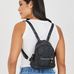 Styli Geometric Print Front Pocket Backpack-18