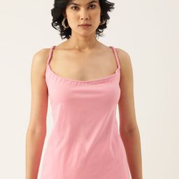 BRINNS Pink Cotton Tank Top-image-52