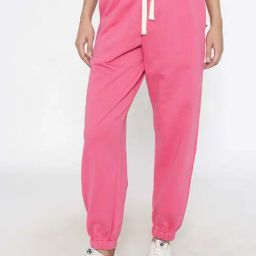 Lounge Dreams Pink Plain Joggers-image-76