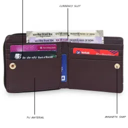 Sabhyata Peacock Multicolor Printed Small Bi-Fold Wallet for Women image 5