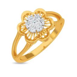Kisna Diamond & Gold Jewellery Kirstin 18k (750) Diamond & Gold Ring For Women-picture-19