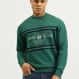 United Colors Of Benetton Green Oversized Printed Sweatshirt-picture-6