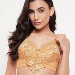 Clovia Beige Full Coverage Non-Padded Full Coverage Bra-picture-25