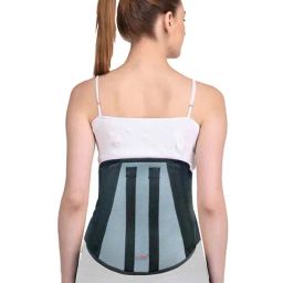 Accusure Lumbo Sacral Support Lower Back Brace Breathable Support Belt - Size XXL (Black)-image-3