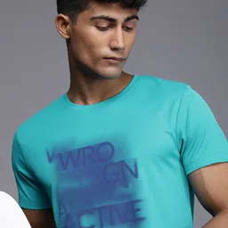 WROGN ACTIVE Men Brand Logo Printed Slim Fit Sports T-shirt-image-48
