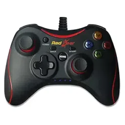 Redgear Pro Series Wired Gamepad with Integrated Force Feedback, Illuminated ABXY Keys, Ergonomically Design, 1.8m USB Cable for PC-20