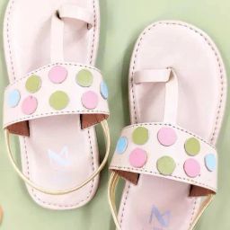Madras Trunk Kids Beige Toe Ring Sandals-picture-41