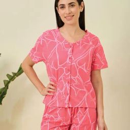 Sweet Dreams Pink Printed Shorts Set-picture-11