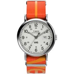 TIMEX Weekender Main Line Men White Round Dial Analog Watch - TW2W99500UJ-12