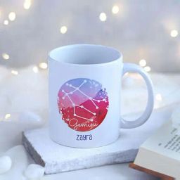 FNP Multicolor Ceramic Gemini Zodiac Sign Personalised Mug (325ml)-23