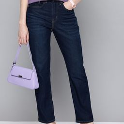 Levis Women 724 Slim Straight Fit High-Rise Light Fade Stretchable Jeans-image-46