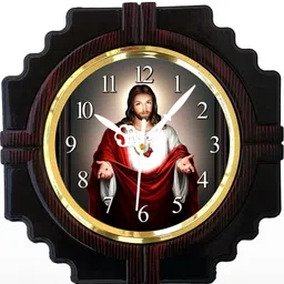 Grabbasket Jesus Printed Clock-56
