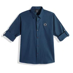 CHARCHIT Boys Textured Wrinkle Free Shirt-image-38