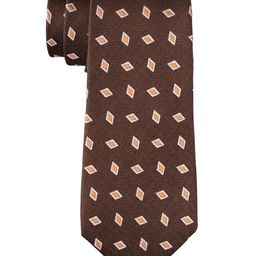The Tie Hub Men Woven Design Silk Skinny Tie-image-35