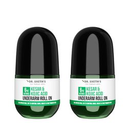 DR. SHETHS Set of 2 Kesar & 2% Kojic Acid Underarm Roll On with 1% Lactic Acid - 50ml each-37