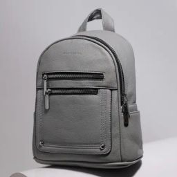 HauteSauce Grey Large Leather Mini Backpack-26