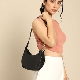 DressBerry Animal Textured Mini Hobo Bag-image-35