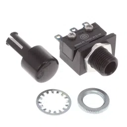 Omron Push Button Switch 200,000 Cycles SPDT Black, A2A-4B-70
