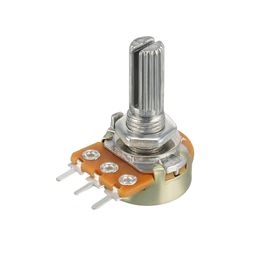 10K OHM Rotary Potentiometer Audio Taper Log Pot 10K Solder Lugs Split Shaft Linear Rotary Potentiometer - RS114810K OHM Rotary Potentiometer Audio Taper Log Pot 10K Solder Lugs Split Shaft Linear Rotary Potentiometer - RS1148-15