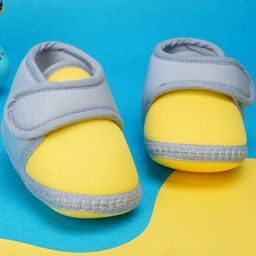 NESKA MODA Kids Yellow Cotton Booties-picture-36