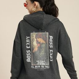 HERE&NOW Graphic Printed Hooded Pullover Sweatshirt-picture-31