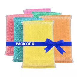 Fablas Scrubber Pad Non Scratch Cleaner (Pack of 6)-image-6