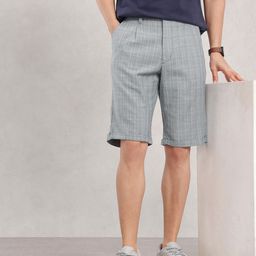 Nautica Men Checked Cotton Linen Shorts-picture-25