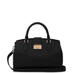 Miraggio Ellen Black Solid Medium Handbag-16