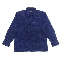 Gini and Jony Full Sleeves Cotton Geometric Print Shirt - Blue-image-1