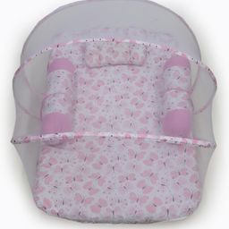 Kradyl Kroft 5 Pc Baby Bedding Set with Mosquito Net for Infants- Butterfly Pik-image-98