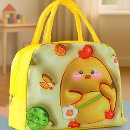 Lunch Box Bag with Chick Print - Yellow-image-64