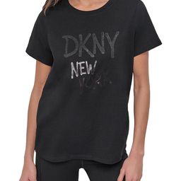 DKNY Women Brand Logo Pure Cotton T-shirt-image-76