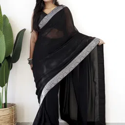 Mitera Zari Poly Georgette Ready to Wear Saree-picture-51