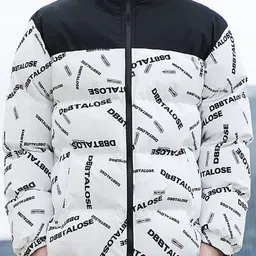 StyleCast x Revolte Printed Mock Collar Puffer Jacket-41