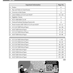 Oswaal Books CLAT (UG) & AILET Year-wise 10 Previous Solved Papers + 10 Mock Test Papers (Set of 2 books) | For 2026 Admission Test image 2