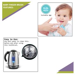 Enorme Combo of 6 Pcs Apple Slicone Teether, Bellring, Nibbler, Spoon Feeder, Bib, Finger Brush image 3