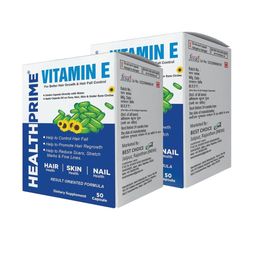 Healthprime Set Of 2 Vitamin E Capsules For Better Hair Growth - 50 Capsules Each-57