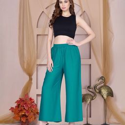 Vivika Women Flared Palazzos-image-88