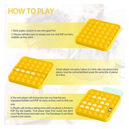 FunBlast Square & Round Pop it Silicon Fidget Toys Pack of 2 - Multicolor image 5