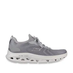 Skechers Men's GO RUN GLIDE-STEP FLEX-RADAR Light Grey Running Shoes image 1